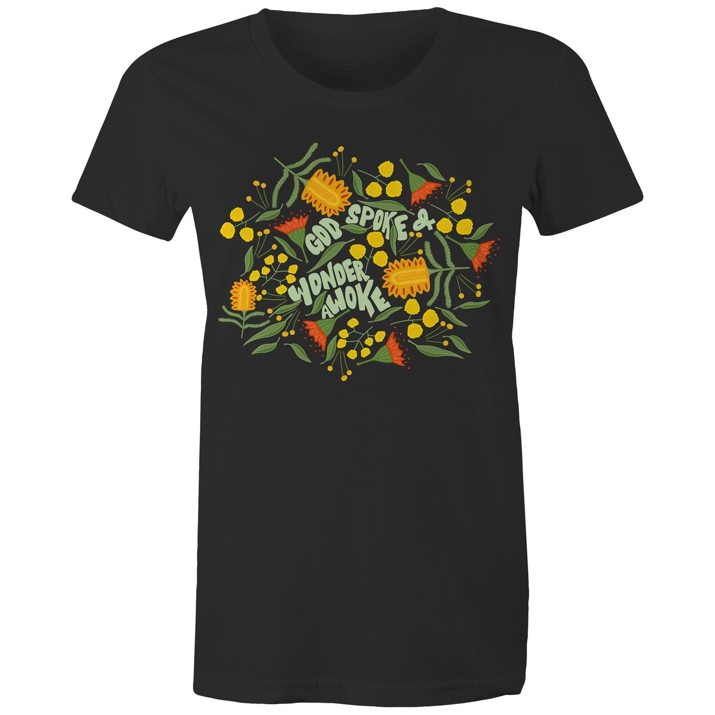 Wonder Awoke Blooms - Women's Staple Tee