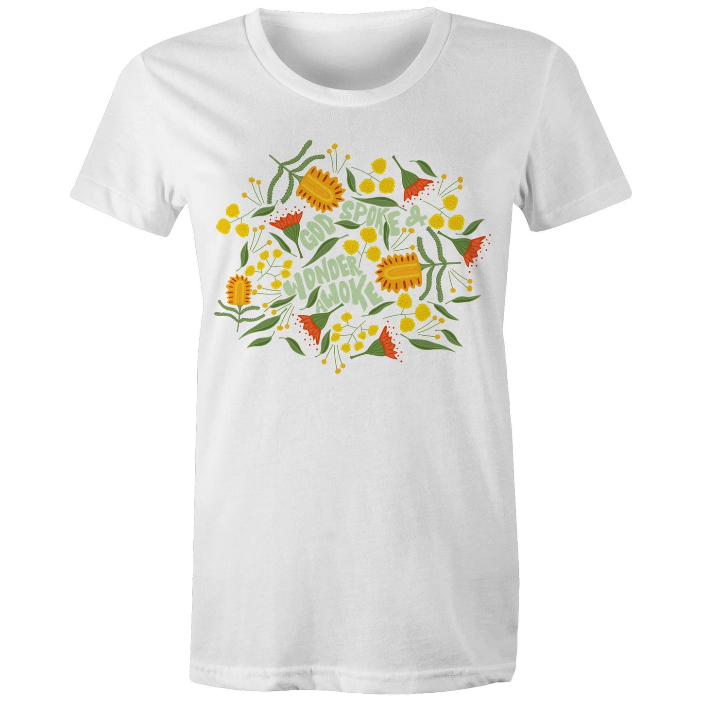 Wonder Awoke Blooms - Women's Staple Tee