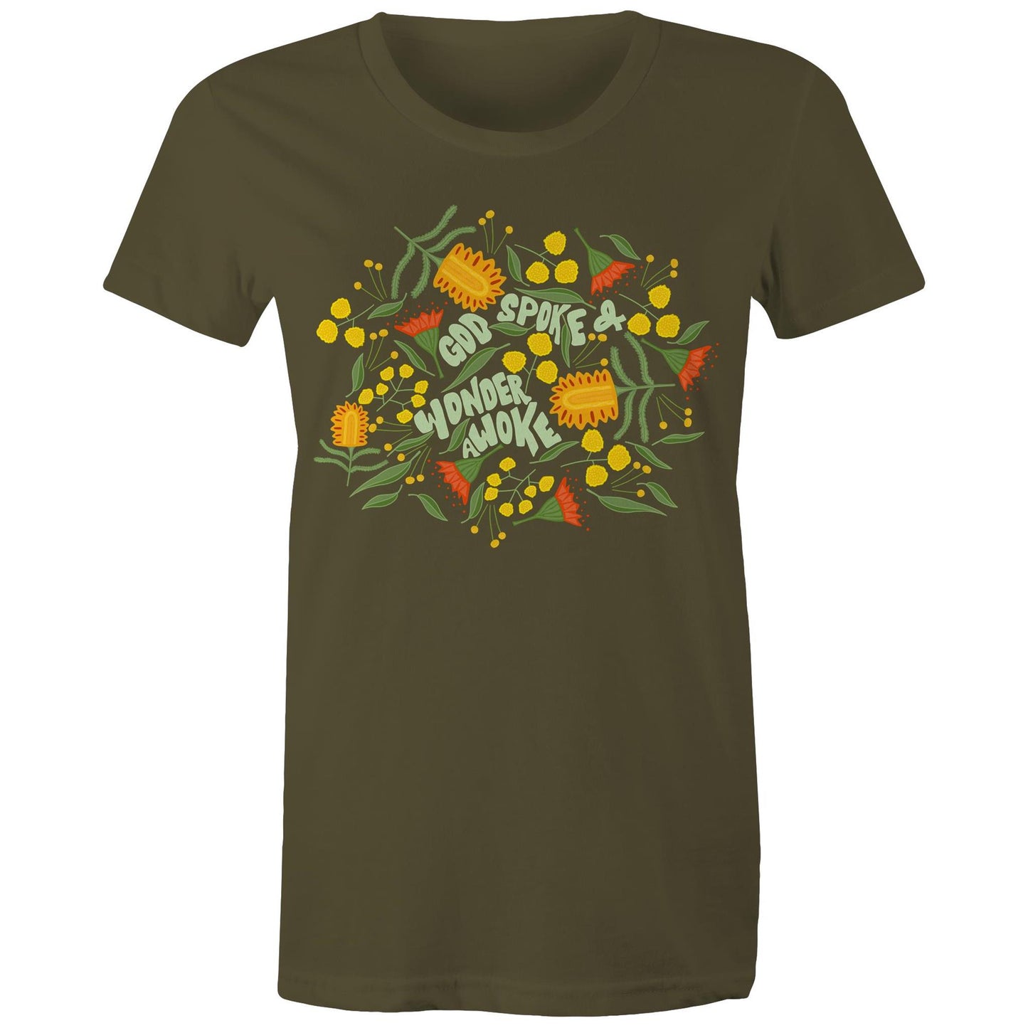 Wonder Awoke Blooms - Women's Staple Tee