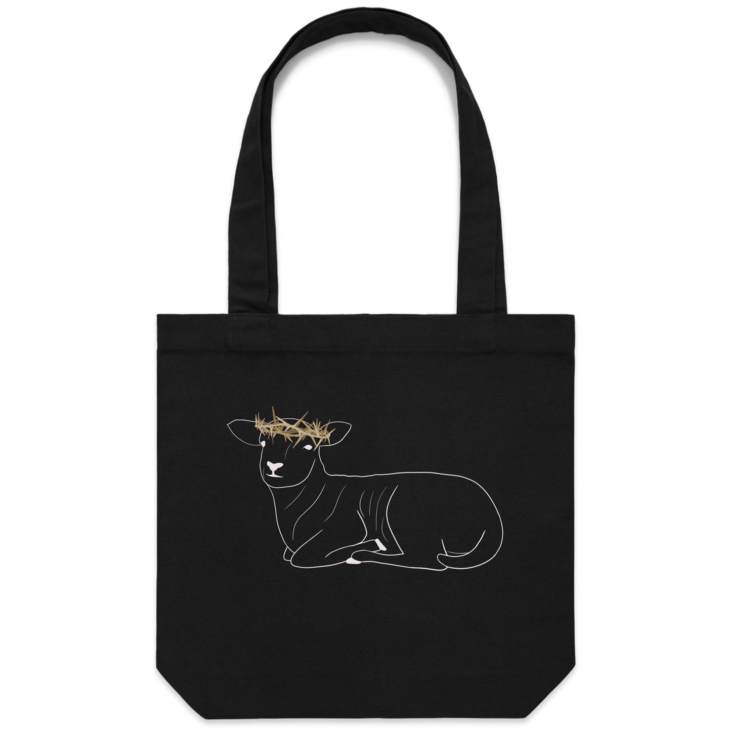 Crowned Lamb - Canvas Tote Bag