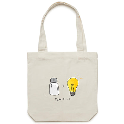 Salt + Light - Canvas Tote Bag