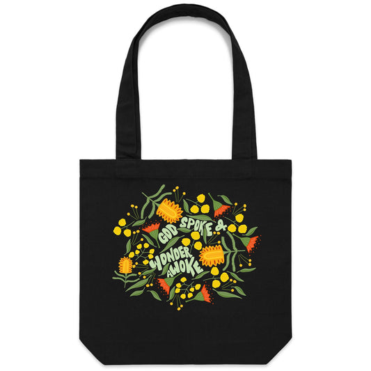 Wonder Awoke Blooms - Canvas Tote Bag