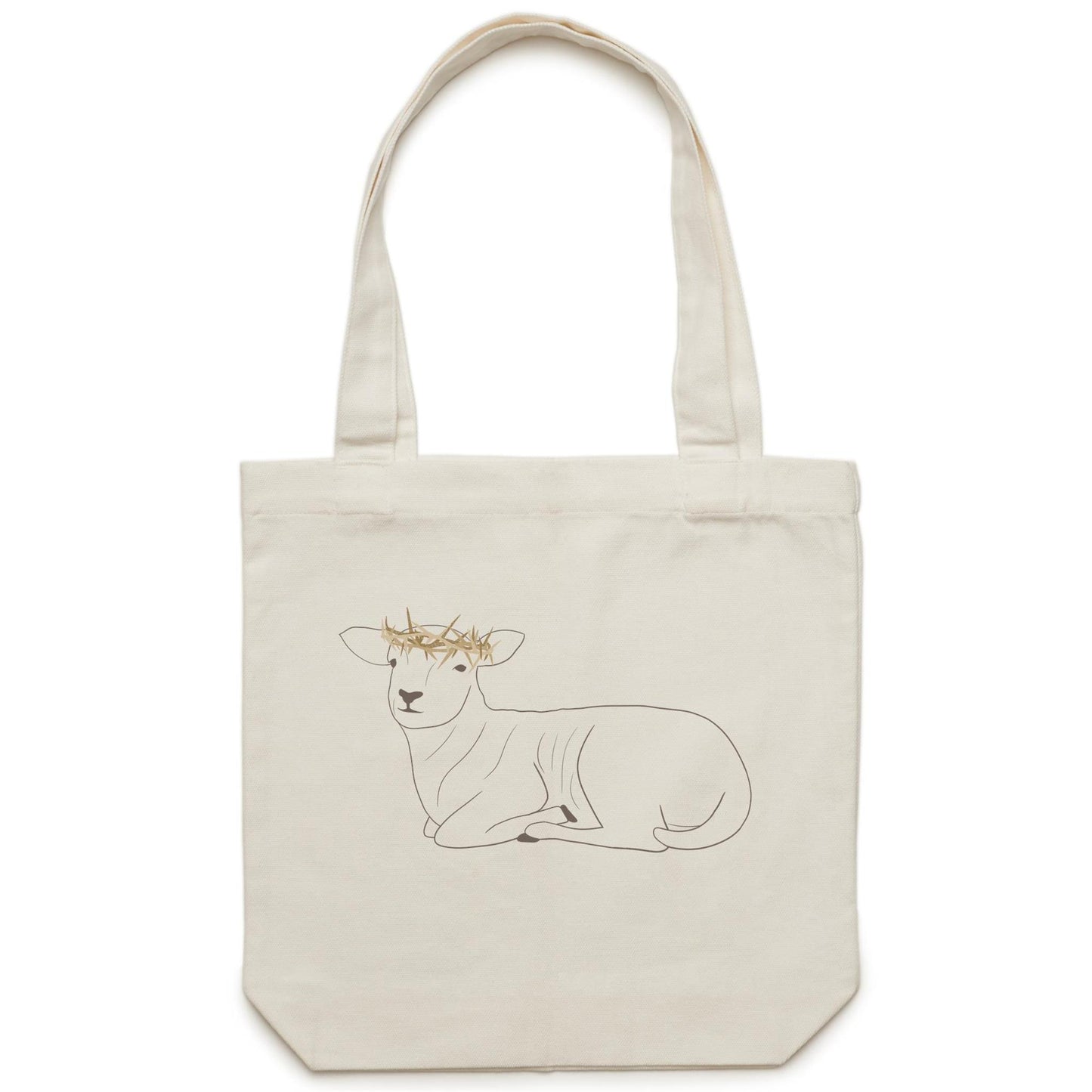 Crowned Lamb - Canvas Tote Bag