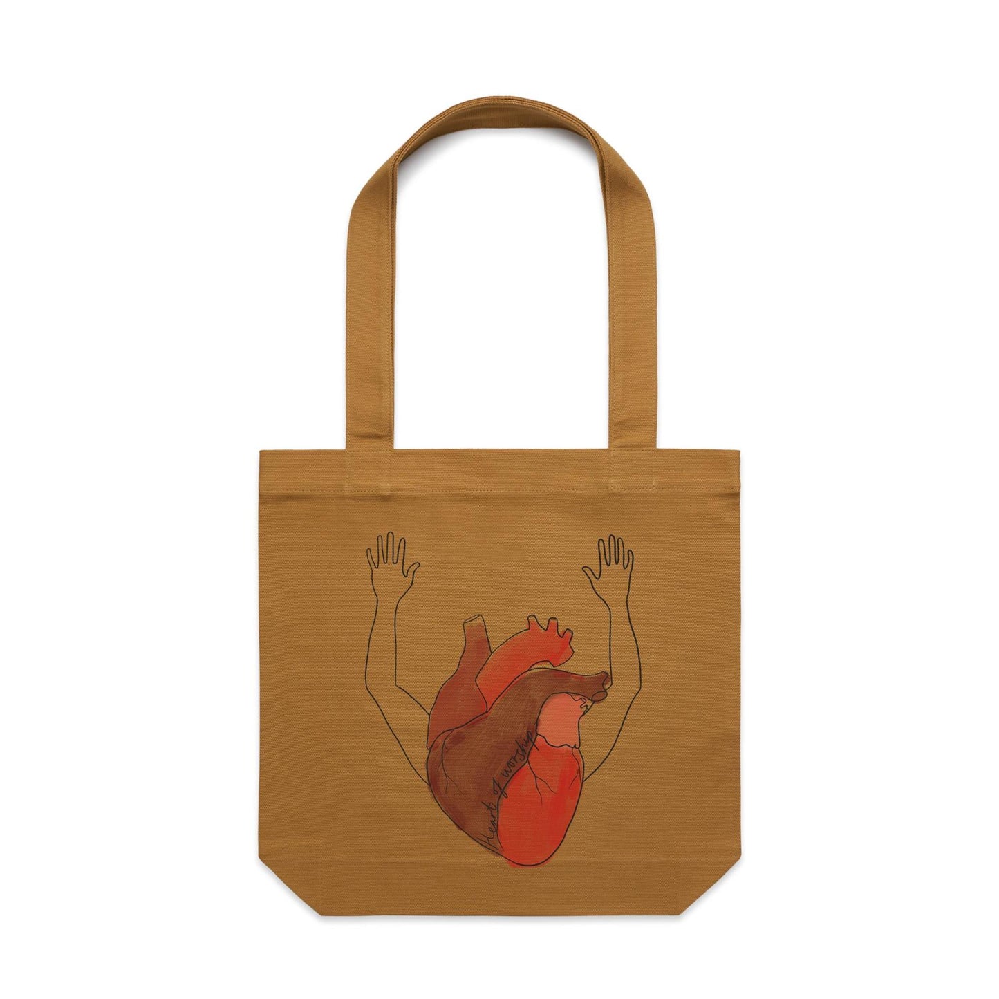 Heart + Arms of Worship - Canvas Tote Bag