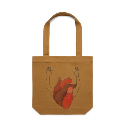 Heart + Arms of Worship - Canvas Tote Bag