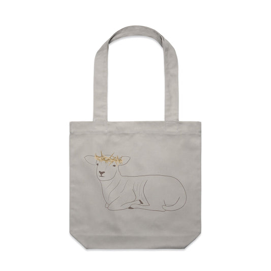 Crowned Lamb - Canvas Tote Bag