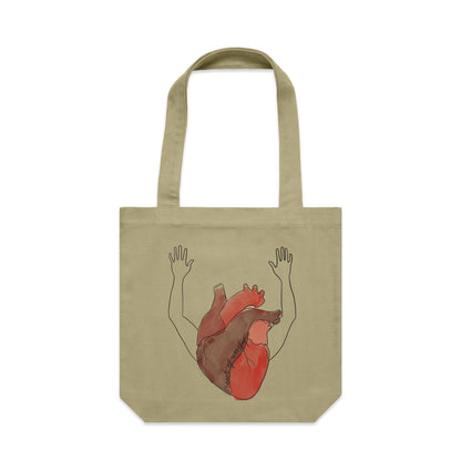 Heart + Arms of Worship - Canvas Tote Bag