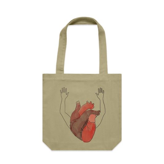 Heart + Arms of Worship - Canvas Tote Bag