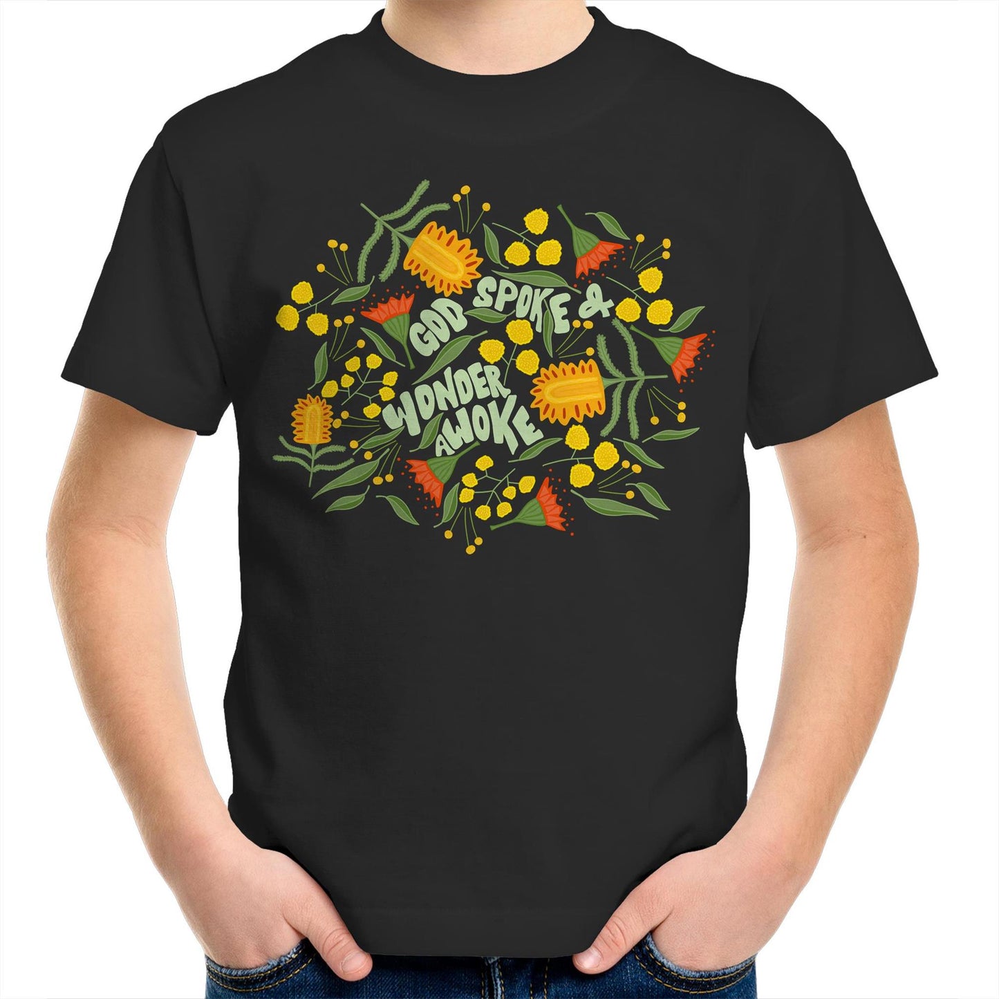 Wonder Awoke Blooms - Kids Tee