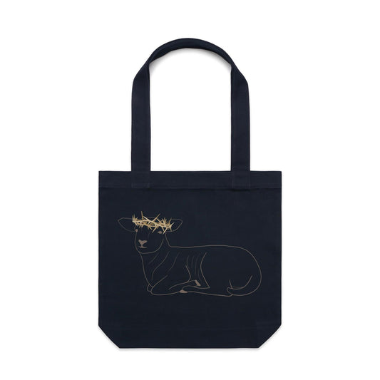 Crowned Lamb - Canvas Tote Bag