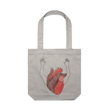 Heart + Arms of Worship - Canvas Tote Bag