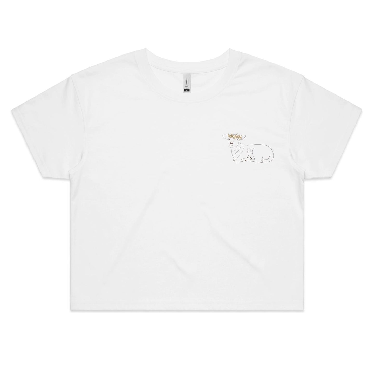 Crowned Lamb - Women's Crop Tee