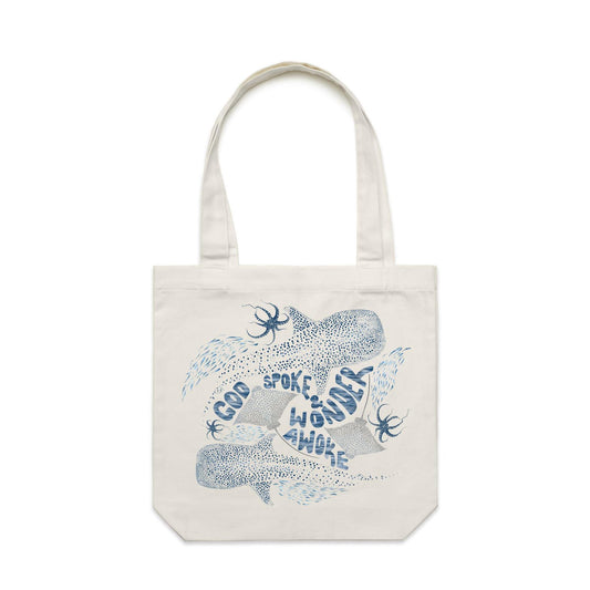 Wonder Awoke Oceans - Canvas Tote Bag