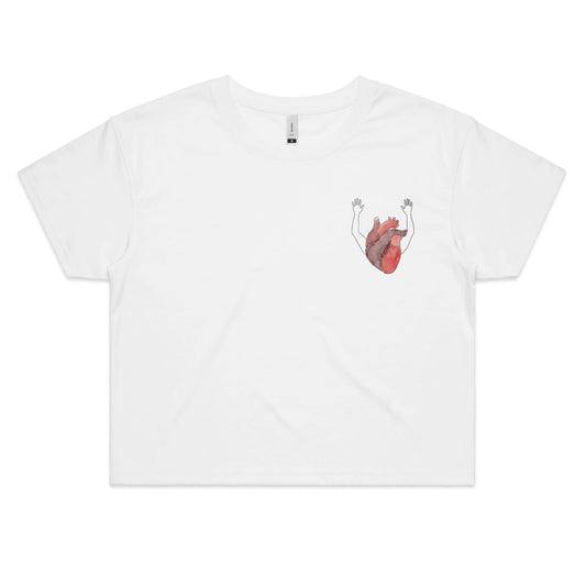 Heart + Arms of Worship - Women's Crop Tee