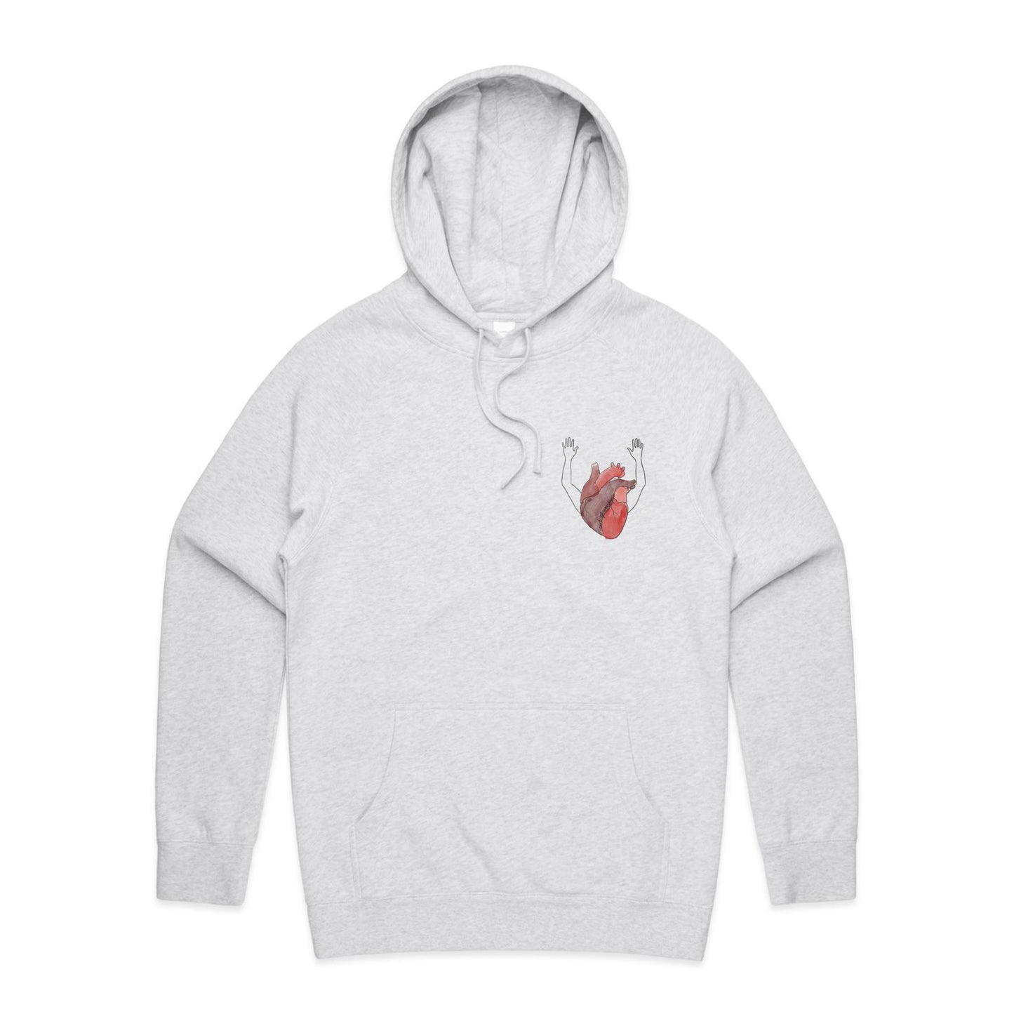 Heart + Arms of Worship - Men's Hoodie