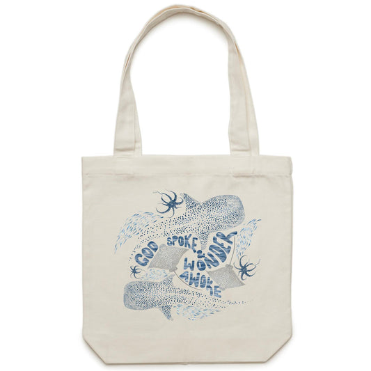 Wonder Awoke Oceans - Canvas Tote Bag