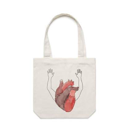 Heart + Arms of Worship - Canvas Tote Bag