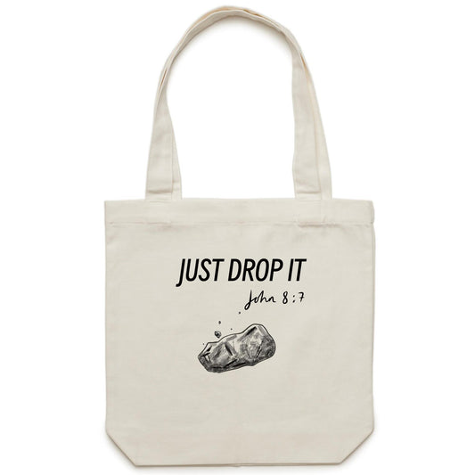 Just Drop It - Canvas Tote Bag