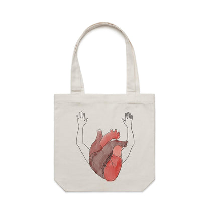 Heart + Arms of Worship - Canvas Tote Bag