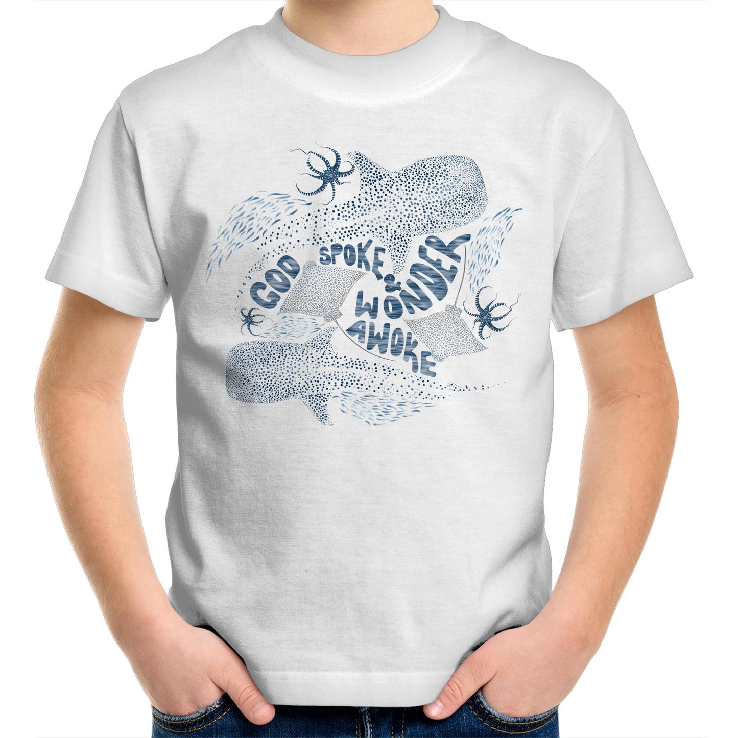 Wonder Awoke Oceans - Kids Tee